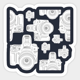 Camera Grey Pattern Sticker